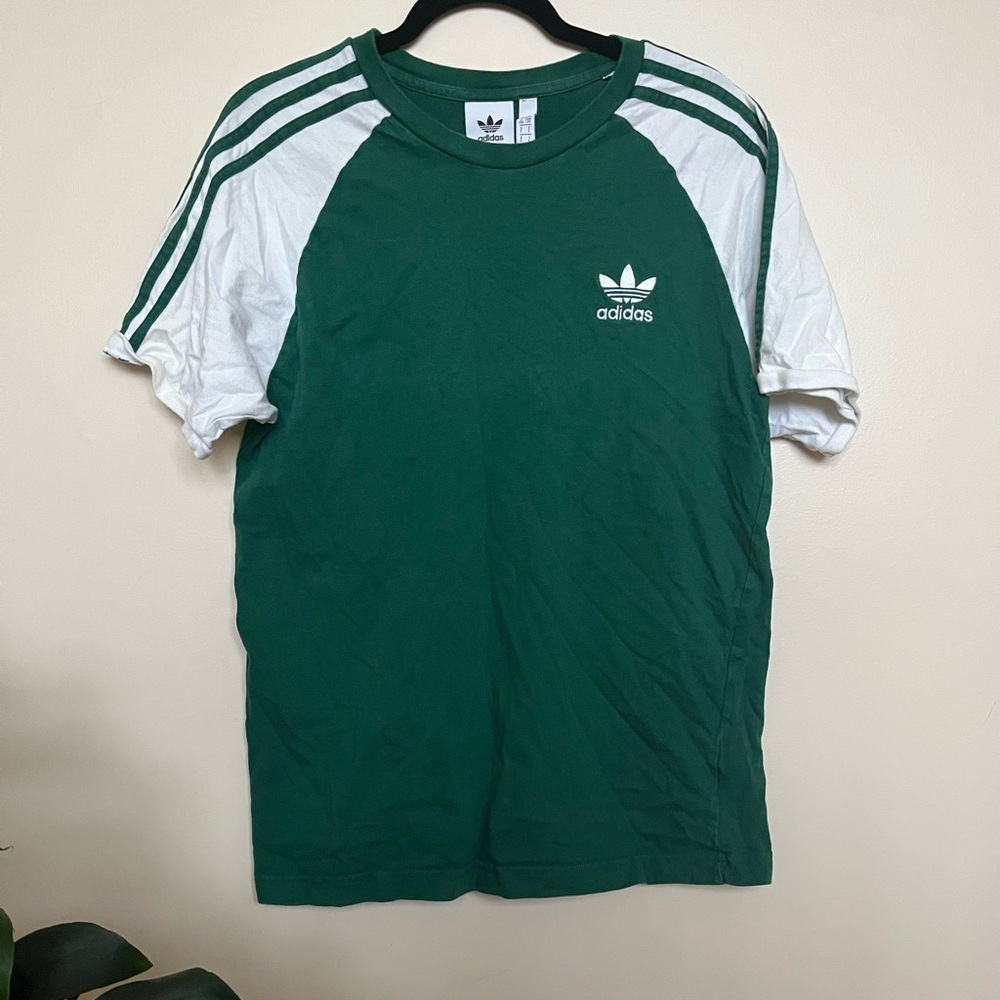 Adidas green and white Tee/T-shirt ($30 and up elsewhere!)